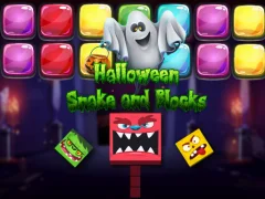 Lojë Halloween Snake and Blocks në internet