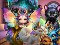Lojë Mysterious Familiars Enchanted Bestiary në internet