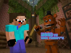 Lojë Noob vs 1000 Freddy's në internet