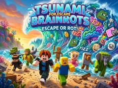 Lojë Tsunami For Escape Brainrots në internet