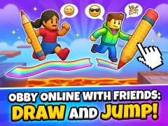 Lojë Obby online with friends: Draw and Jump! në internet