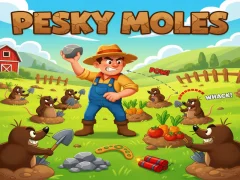 Lojë Pesky Moles në internet