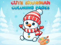 Lojë Cute Snowman Coloring Pages në internet