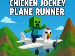Lojë Chicken Jockey Plane Runner në internet