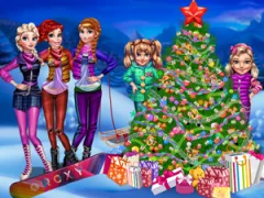Lojë Princesses Christmas tree në internet