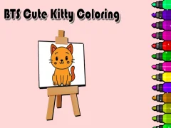 Lojë BTS Cute Kitty Coloring në internet