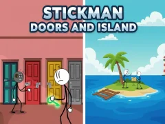 Lojë Stickman Doors and Island në internet