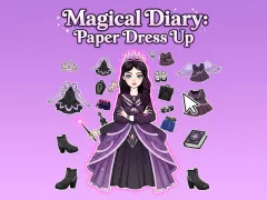 Lojë Magical Diary: Paper Dress Up në internet