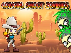 Lojë Cowgirl Shoot Zombies në internet