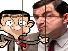 Lojë Mr Bean Tile Puzzle në internet