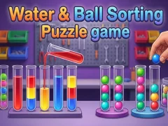 Lojë Water & Ball Sorting Puzzle game në internet
