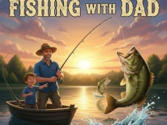 Lojë Fishing with Dad në internet