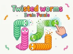 Lojë Twisted worms Brain Puzzle në internet
