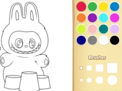 Lojë Easy Labubu Coloring Book në internet