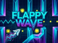 Lojë Flappy Wave në internet