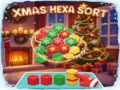 Lojë Xmas Hexa Sort në internet