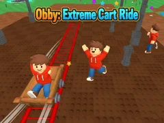 Lojë Obby: Extreme Cart Ride në internet