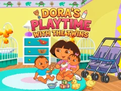 Lojë Dora the Explorer Dora's Playtime with the Twins në internet