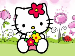 Lojë Hello Kitty Jigsaw në internet