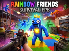 Lojë Rainbow Friends Survival FPS në internet