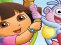 Lojë Puzzle Fun Dora With Boots në internet