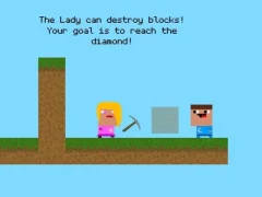 Lojë Lady And Nubik Build And Dig në internet