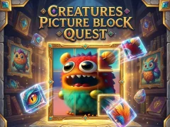 Lojë Creatures Picture Block Quest në internet