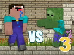 Lojë Noob vs Zombies 3 në internet