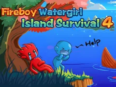 Lojë Fireboy Watergirl Island Survival 4 në internet