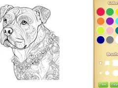 Lojë Dog Coloring Book for Adults në internet