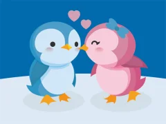 Lojë Cute Penguin Puzzle në internet