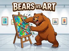 Lojë Bears vs. Art në internet