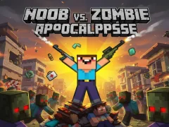 Lojë Noob vs Zombie Apocalypse në internet
