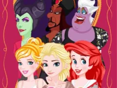 Lojë Princess vs Villain Face Swap në internet
