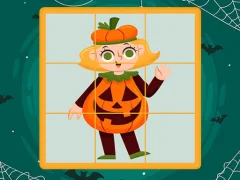 Lojë Halloween Puzzles në internet