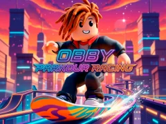 Lojë Obby Parkour Racing në internet