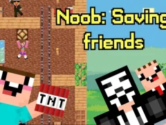 Lojë Noob: Saving Friends në internet