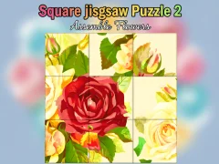 Lojë Square jigsaw Puzzle 2  Assemble Flowers në internet