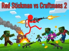 Lojë Red Stickman Vs Craftmans 2 në internet