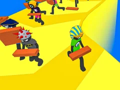 Lojë Stickman Planks Fall në internet