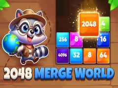 Lojë 2048 Merge World në internet