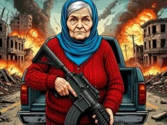 Lojë Grandma with machine-gun: Apocalypsis në internet