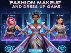 Lojë Fashion Makeup And Dress Up Game në internet