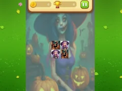 Lojë Halloween Witch Memory Match në internet