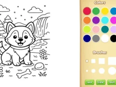Lojë Dog Coloring Book në internet