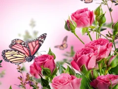 Lojë Butterflies Puzzle në internet
