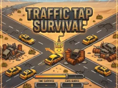 Lojë Traffic Tap Survival në internet