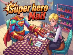 Lojë Super hero Nail në internet