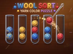 Lojë Wool Sort Yarn Color Puzzle në internet