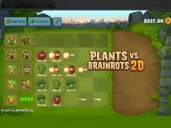 Lojë Plants vs Brainrots 2D në internet